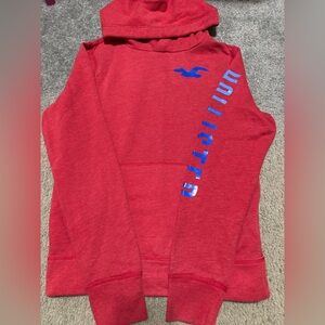 Y2K red Hollister hoodie